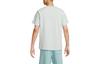 Nike T Shirts Men's Light Silver Crew Neck Moderate Straight Fit FN2646-034