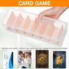 SEWACC Storage Box for Trading Cards, Large Capacity Card Case with Lid, Transparent, Waterproof and Dustproof, Horizontal or Vertical Loading, Variou