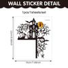 New Halloween Door Frame Decoration Sticker Witch Hat Pumpkin Wall Sticker Switch Sticker PVC Self-adhesive Sticker