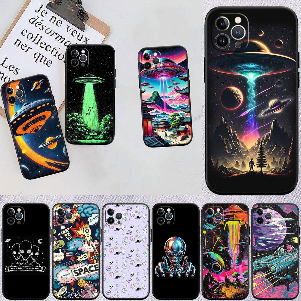 MY25 Space Astronaut Alien UFO Soft Shell Phone Case for Redmi Note 10 11 12 Pro Max 10S 10C 10T 11A 11S 12S 12C