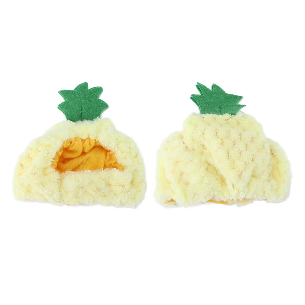 Haustier Ananas Hut Tierische Sichere Materialien Verstellbar Halloween Niedlicher Haustierhut für Katze Kätzchen Welpe Haustier