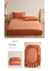 80s-Inspired Brushed Cotton Fitted Sheet & Solid Duvet Cover - Single, Autumn/Winter