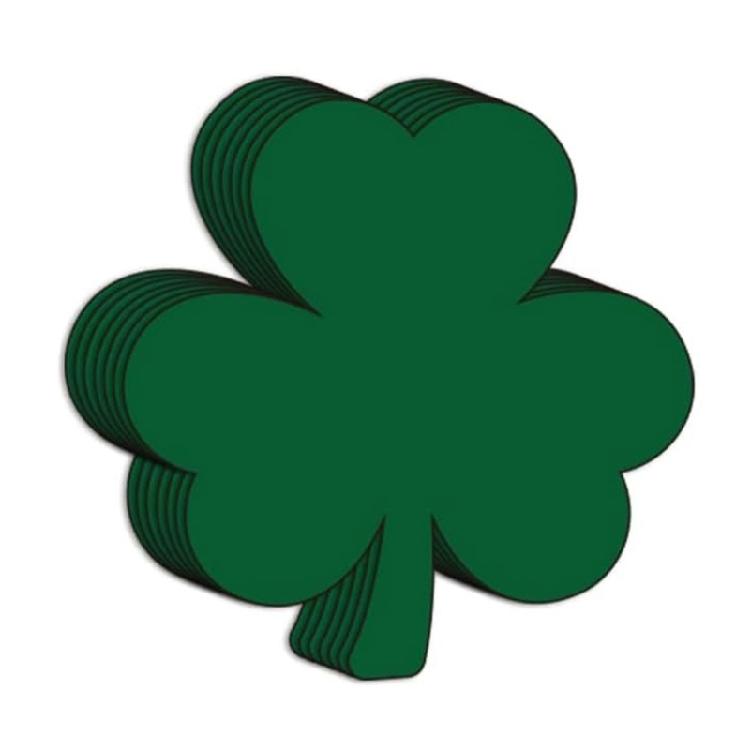 Green Clovers Cards Saint Patrick's Day Decorative Cards Bulletin Board Cards Lovely Shamrock Cards