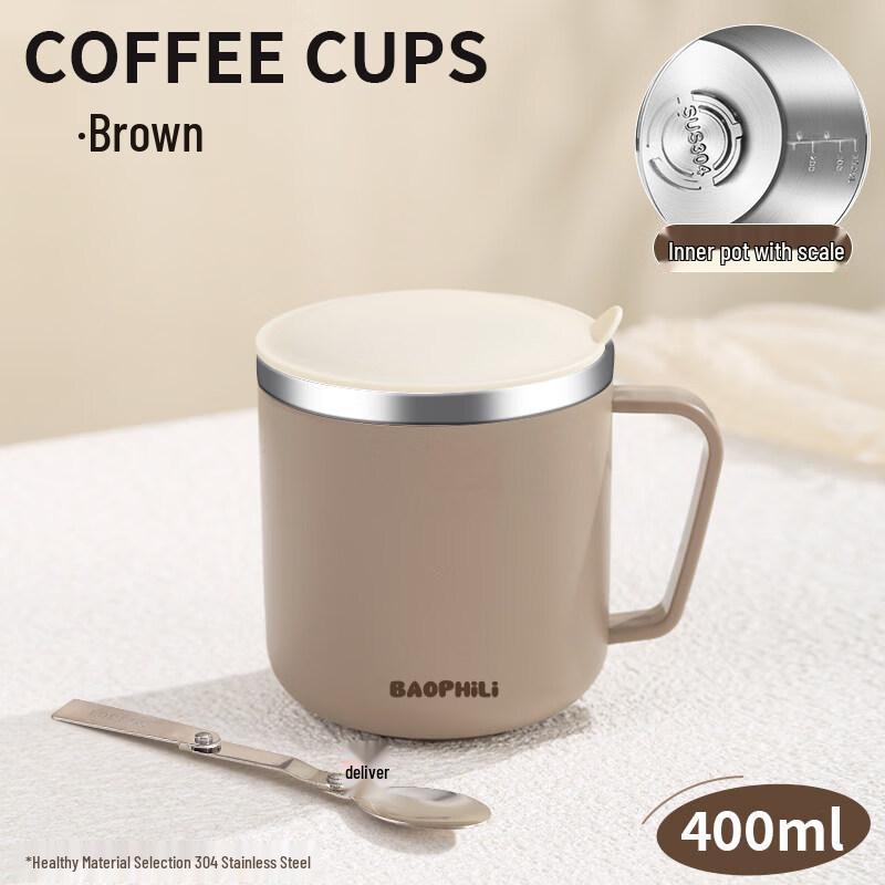 ZISIZ Children s Clay Mug with Stainless Steel Liner