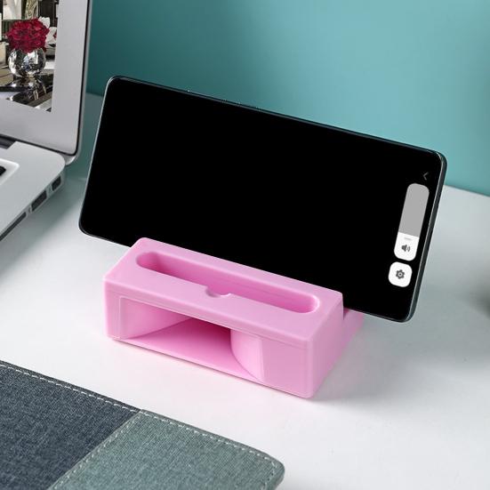 Stojan na telefon Zesilovač Hands-free Stolní držák Univerzální Líný držák pro Streamování hudby Videohovory TV pořady