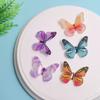 100Pcs Resin Glitter Colorful Butterfly Flatback Cabochon Fit Hair Bows Center Accessories DIY Embellishment Scrapbook Crafts