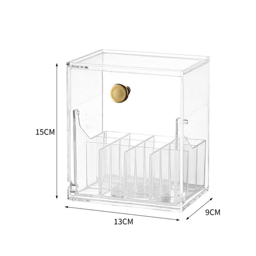 

Tilt Open Lipstick Organizer with Lid Lipstick Storage Box Makeup Brush Holder Bathroom Countertop M