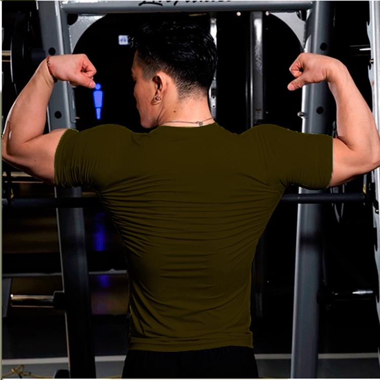 Jarní a letní módní pánské jednobarevné ležérní tričko s krátkým rukávem Pánské Pánské