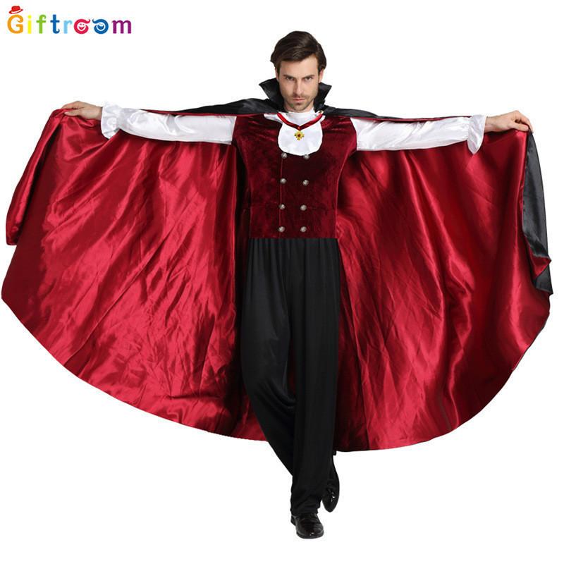 Elegant Black Vampire Costume Cloak For Men Ideal For Halloween Parties And Events