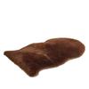 Plush Pink Faux Wool Rug for Bedroom or Living Room