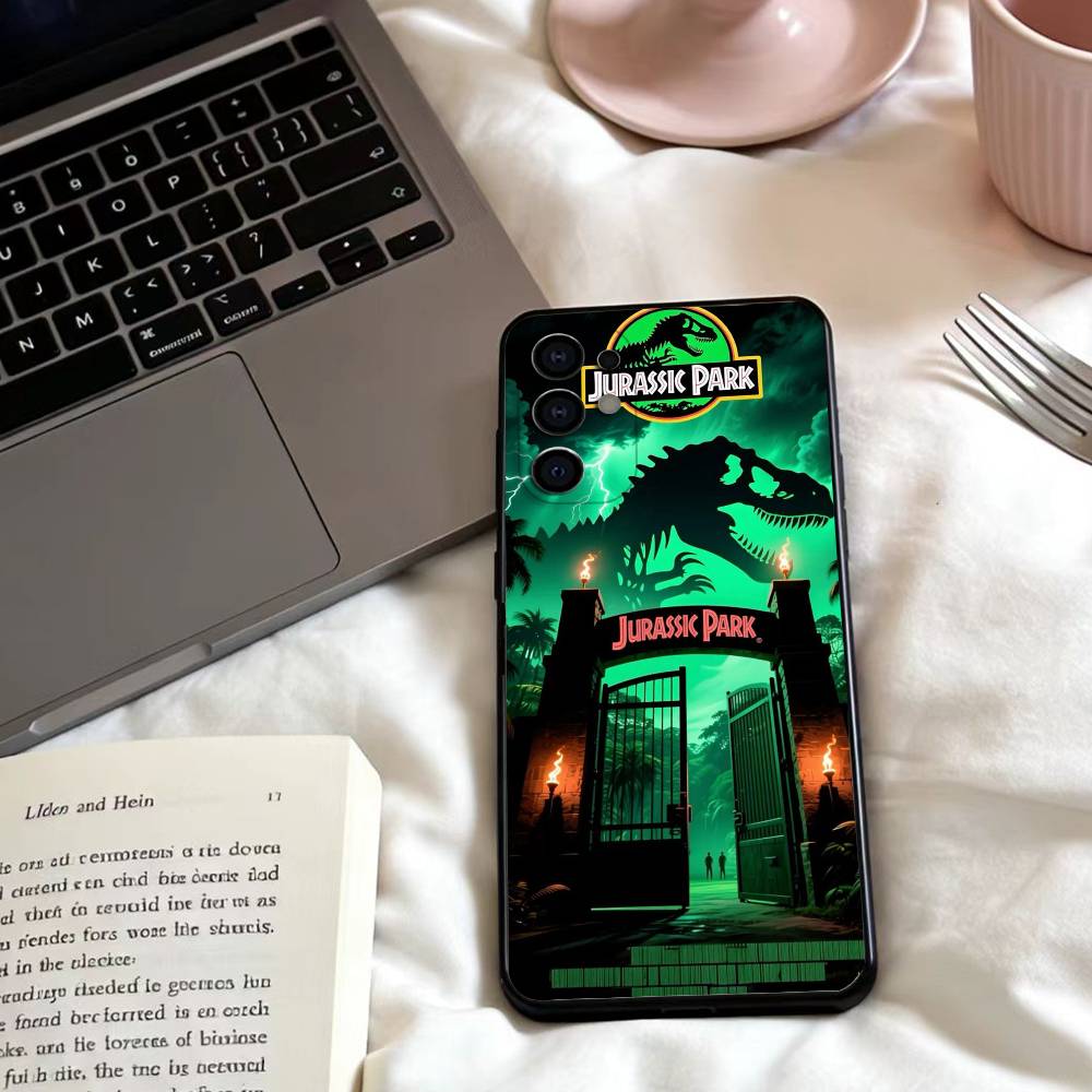 Jurassic P-Park Phone Case For Samsung S25,24,23,22,30,21,10,9,Ultra,Plus,Lite,FE,4,5 G Soft Black Case Samsung S20fe