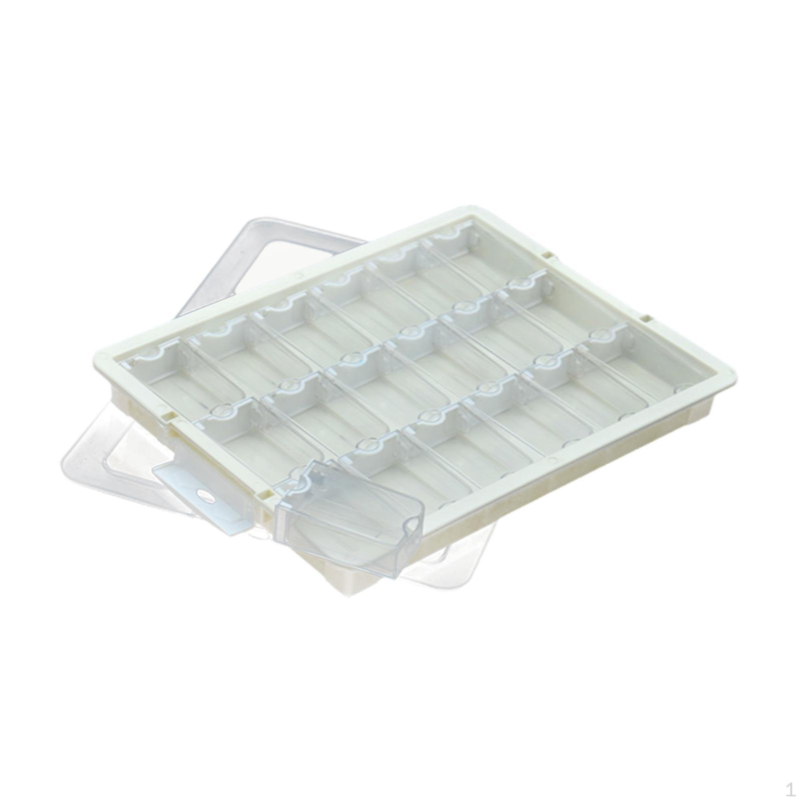 Коробка-органайзер для бисера с секциями штабелируемый контейнер для мелких поделочных предметов 18 Grid 2980₽