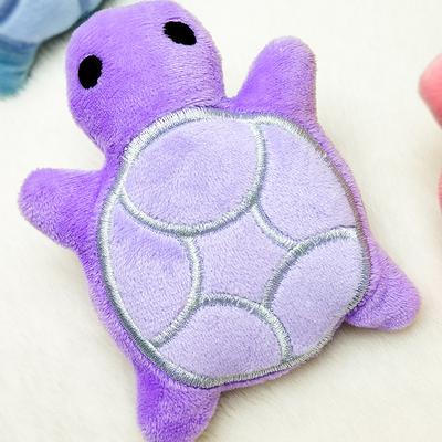 Mini Schildkröte Plüsch Hundespielzeug Kaubar Weichgummi Interaktiv Niedlich Langlebig Zähne Mahlen Spielen Spaß für Hunde