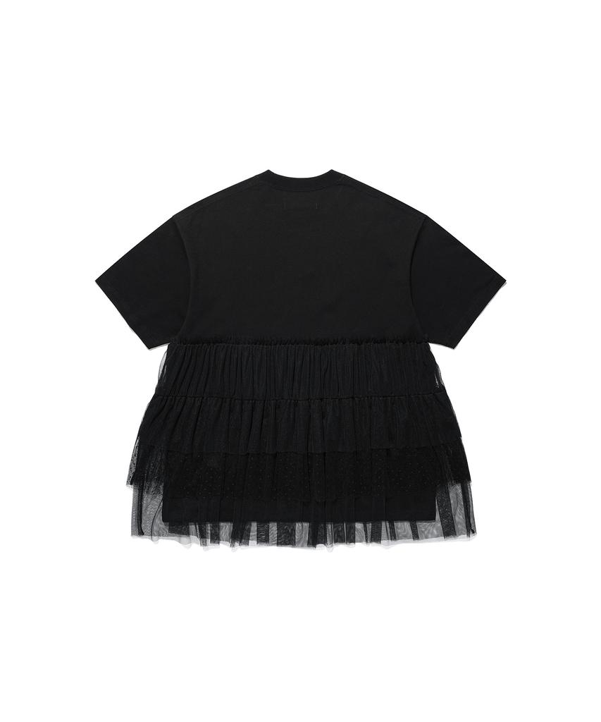 NICEGHOSTCLUB Ffats Tulle Dress Big Big Tee_Black(Ng2Gsut591A)