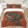 3pcs Dinosaur Bedding Set, Including 1 Quilt Cover and 2 Pillow Shams, Without Filling, Soft and Comfortable Home Bedroom Fabric, Fashionable Bed