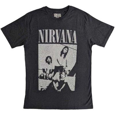 Nirvana Sitzendes T-Shirt Schwarz Neu