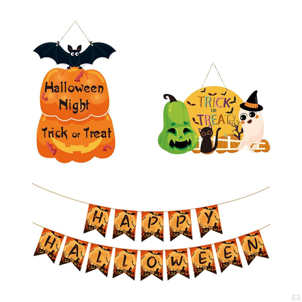 Halloween Door Hanger Decoration Crafts Decorative Paper Hanging Ornament Home Decor for