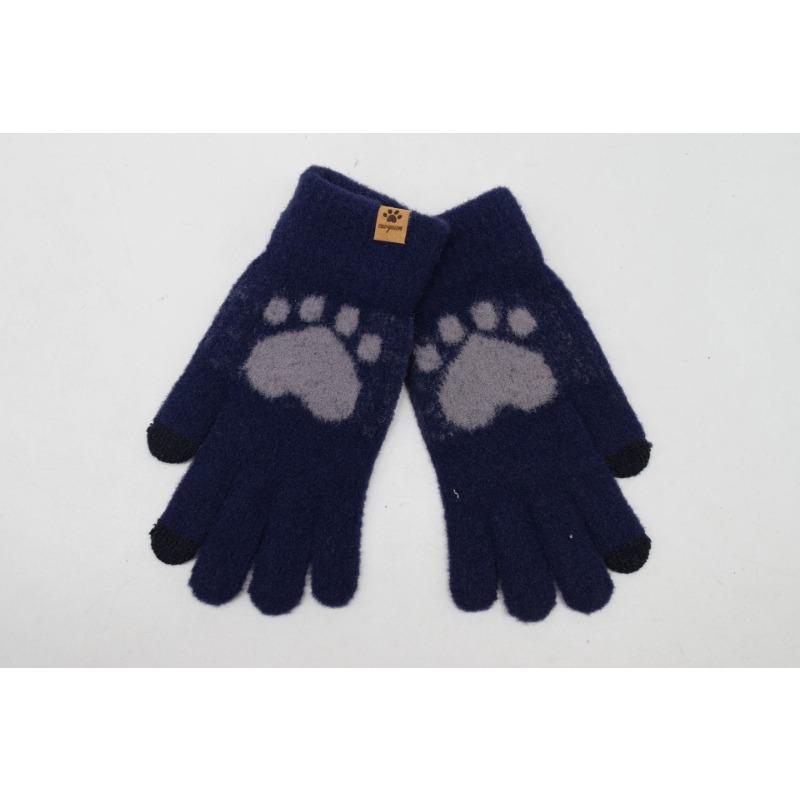 Winter Student Touch Screen Gloves Fleece Cold-proof Cat Claws Cute Bear Paw Riding Gloves Cartoon Gloves