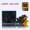 2400W Modular Power Supply for 6/8 GPU Eth Rig Ethereum Coin Mining Miner 96 Gold