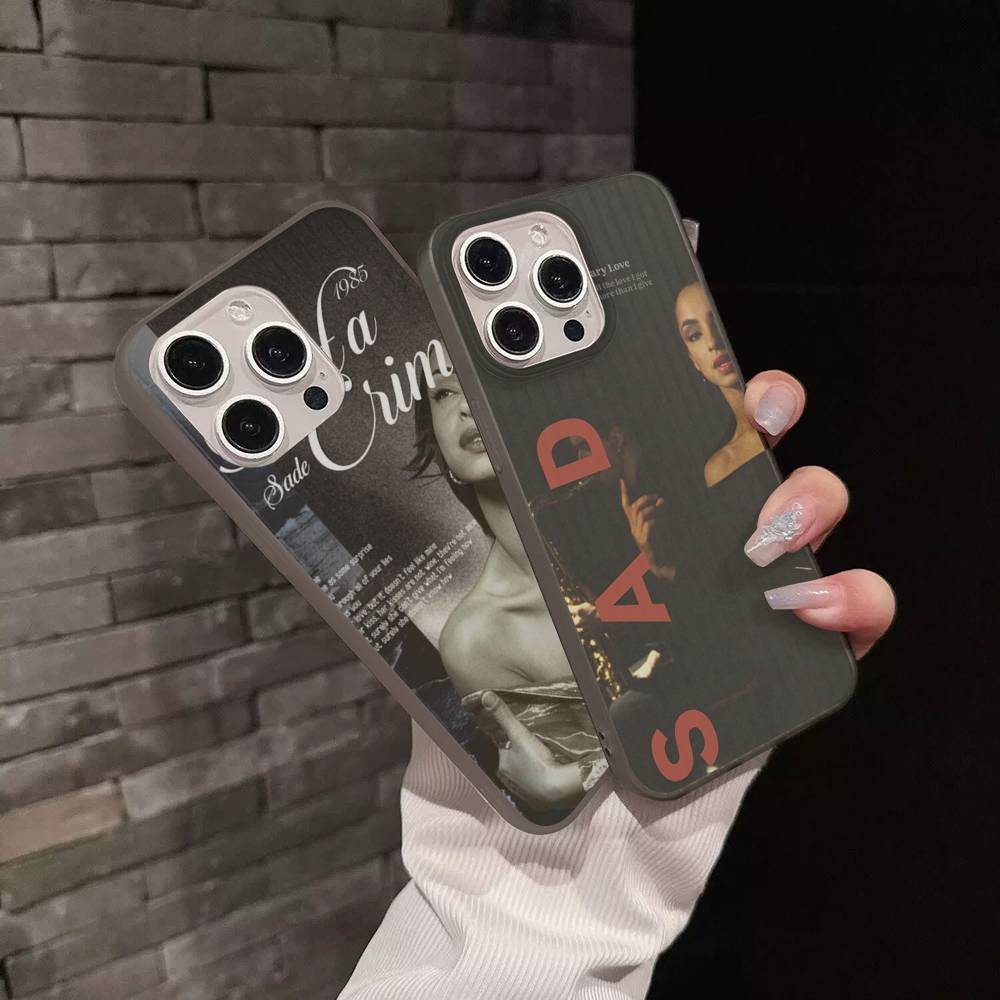 Singer Sade Adu Phone Case For IPhone 11 12 13 14 15 16 17 Pro Max PLUS Pro Wave Corrugated Silicone Case