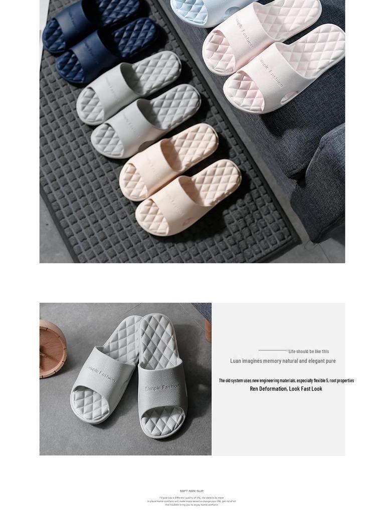 Jie Liya Unisex Non-slip Summer Indoor Slippers for Men & Women