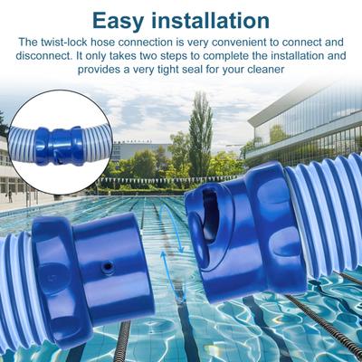 Hadice čističe bazénu R0527700 Hadice vysavače bazénu Flexibilní hadice Twist and Lock Náhrada pro čistič bazénu MX6 MX8