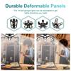 LED Garage Light with 5/8/10 Adjustable Panels Super Bright E27/E26 Ceiling Lighting Work Light for Basement Workshop Warehouse