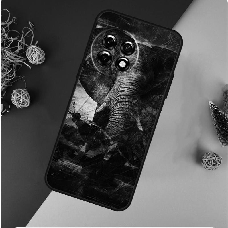 Cute Elephant For OnePlus 13 13R 12 12R 11 9 10 Pro 8T 9RT 10T 10R N20 N30 Nord CE 2 3 4 Lite Phone Case