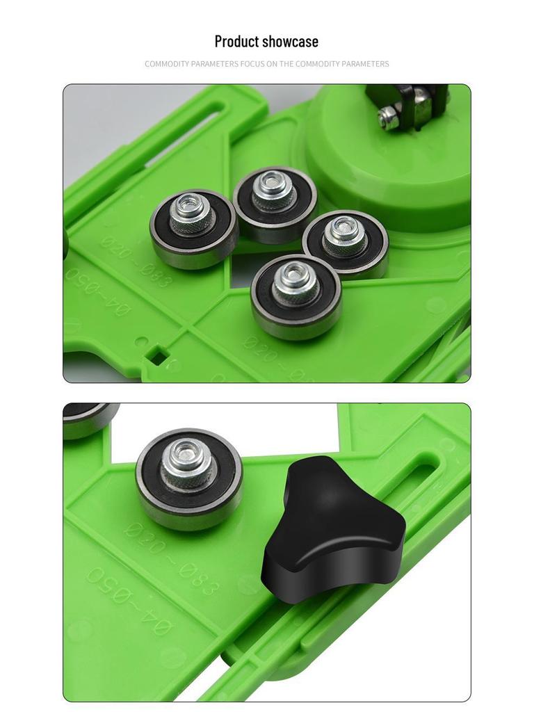 Multi-Function Glass Tile Locator & Drill Guide with Suction Cup