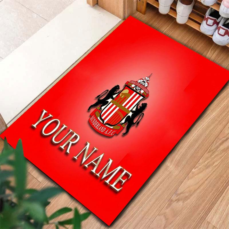 Sunderland A.F Custom Name Carpet Rug for Living Room Bedroom Home Sofa Decoration,Kids play Non-slip Floor Mat