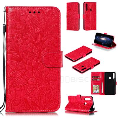 Custodia a portafoglio in pelle con fiore di pizzo per Huawei P30 Lite Y5 Y6 Y7 2019 P Smart Honor 50 70 80 9 10 20 Lite 10i 8X 7A 7C 9X 8A A X8 9C Copertina in stile libro