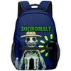 Cartoon Popular Funny Zoonomaly Student Bookbag Notebook Backpacks 3D Printed Oxford Waterproof Boys/Girls Travel Backpacks