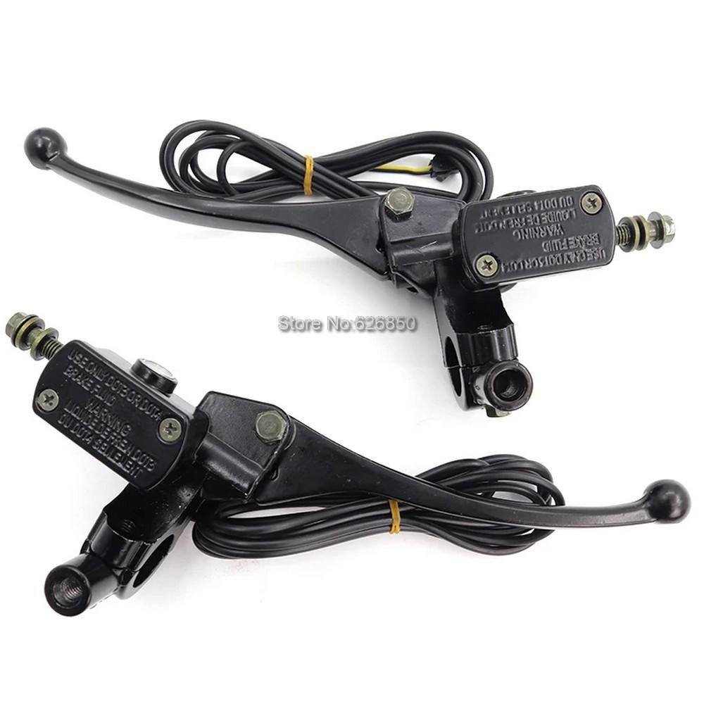 Pompa Freno Manubrio Sinistro e Destro Freno Per Citycoco Scooter Elettrico Filo Segnale Freni Anteriore e Posteriore Leva Freno E-Bike