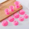 20PCS Rosa Blau Silikon Haar Curler Weiche Gummi Haarpflege Rollen Keine Wärme Haar Styling Werkzeug Dropshipping 20#
