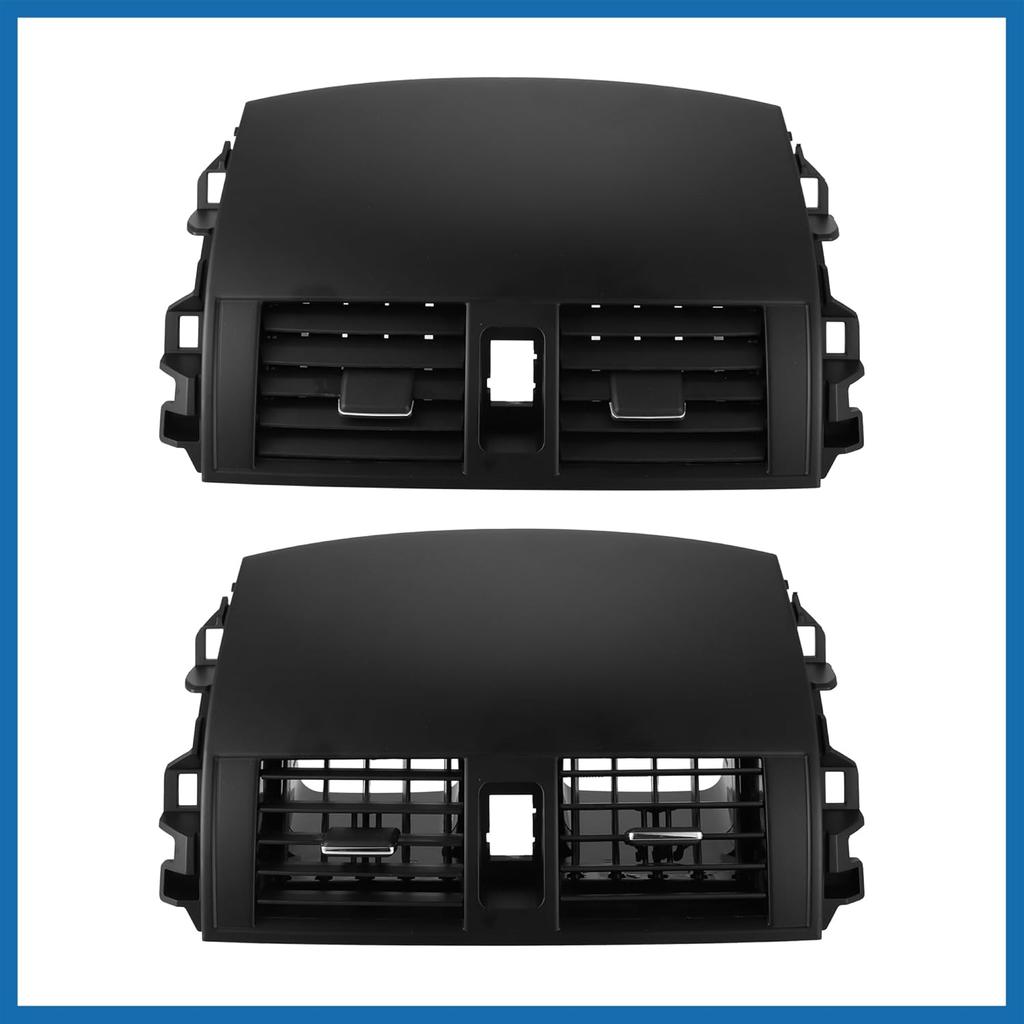 Car Air Vent Panel Assembly Front Center Dashboard A/C Outlet Vent Panel Fit for Toyota Corolla - Pack of 1 Black Item Replacement