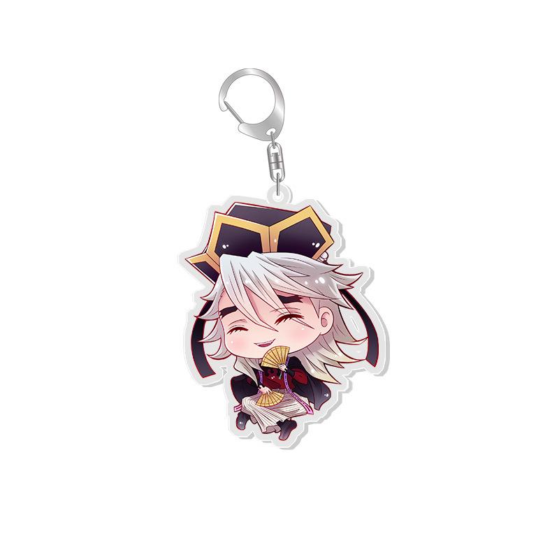 Demon Slayer Double-Sided Acrylic Keychain: Tanjiro, Nezuko, Zenitsu, Shinobu, Giyu Pendant
