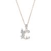 Original butterfly love flower necklace women's light luxury niche design collarbone chain star zircon pendant item jewelry