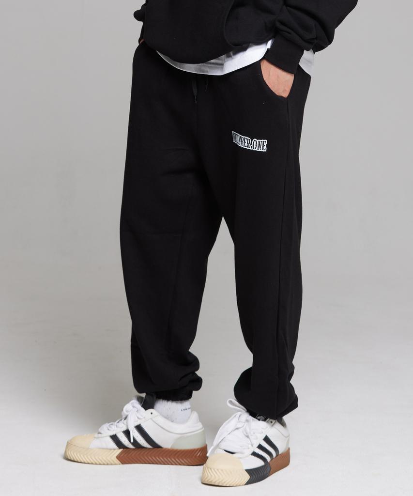 CREAM SODA LAB Lab Nno1 Logo Training Jogger Pants Black