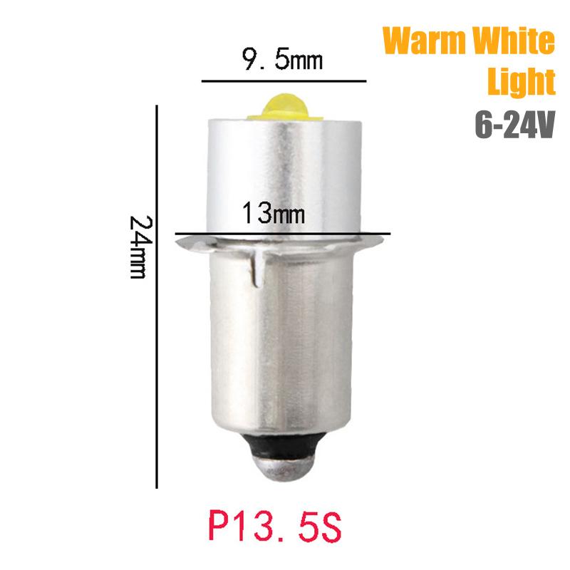 P13.5S Pr2 LED Bulb 3W Upgrade LED Flashlight Bulb Maglite LED Conversion Kit Mag Light LED Bulb 2-16 C&D Cells Maglite Torch