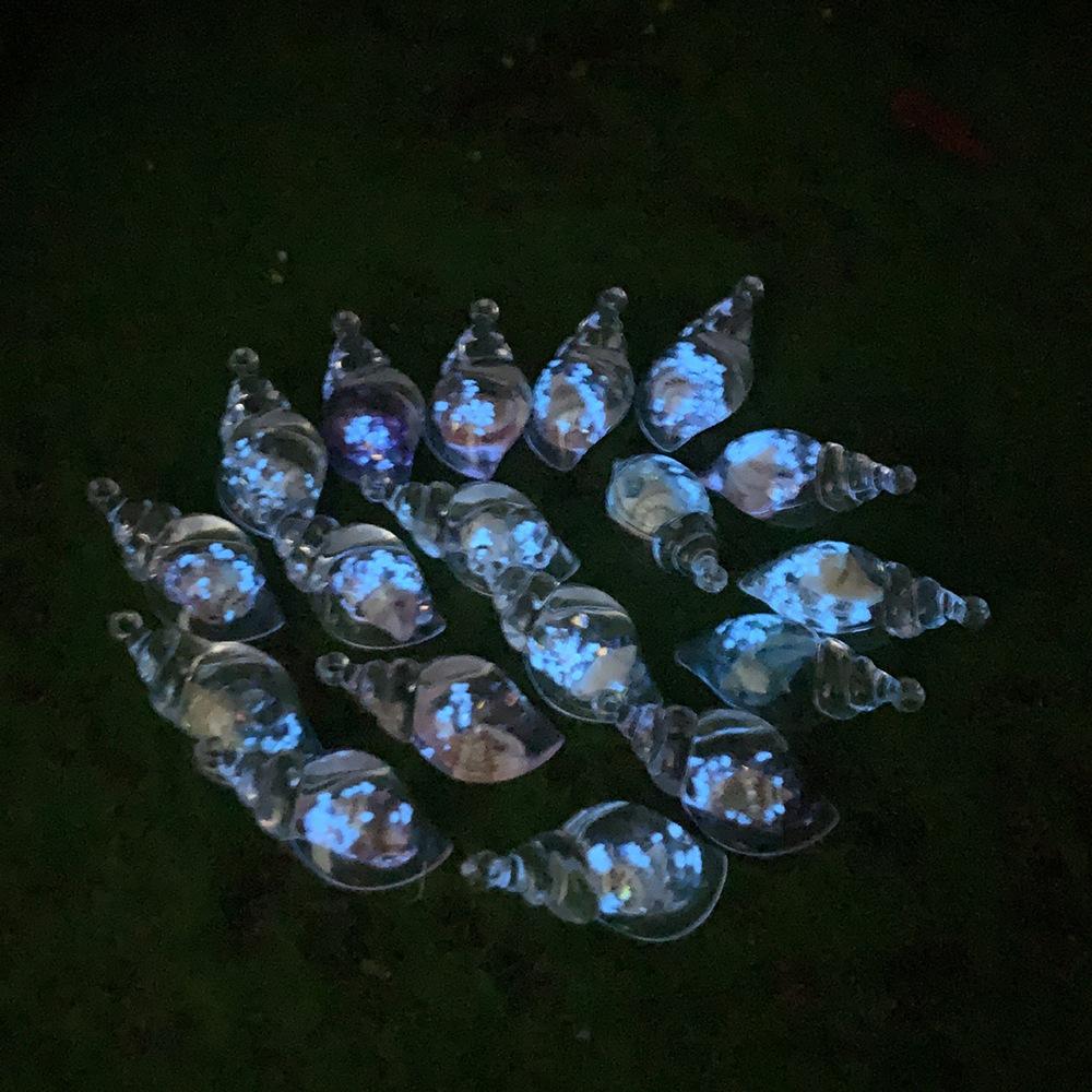 Luminous Transparent Conch Keychain Y2k Personalized Bag Pendant for Women Couple Family Keychain Pendant
