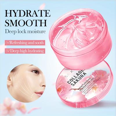 Sakura Collagen Facial Gel Creams Moisturizing Face Cream Hydrating Rejuvenating Anti-Aging Facial Creams Skin Care