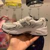 New Balance 530 Big Kid White Natural Indigo dětské tenisky stříbrno-metalické GR530SB1