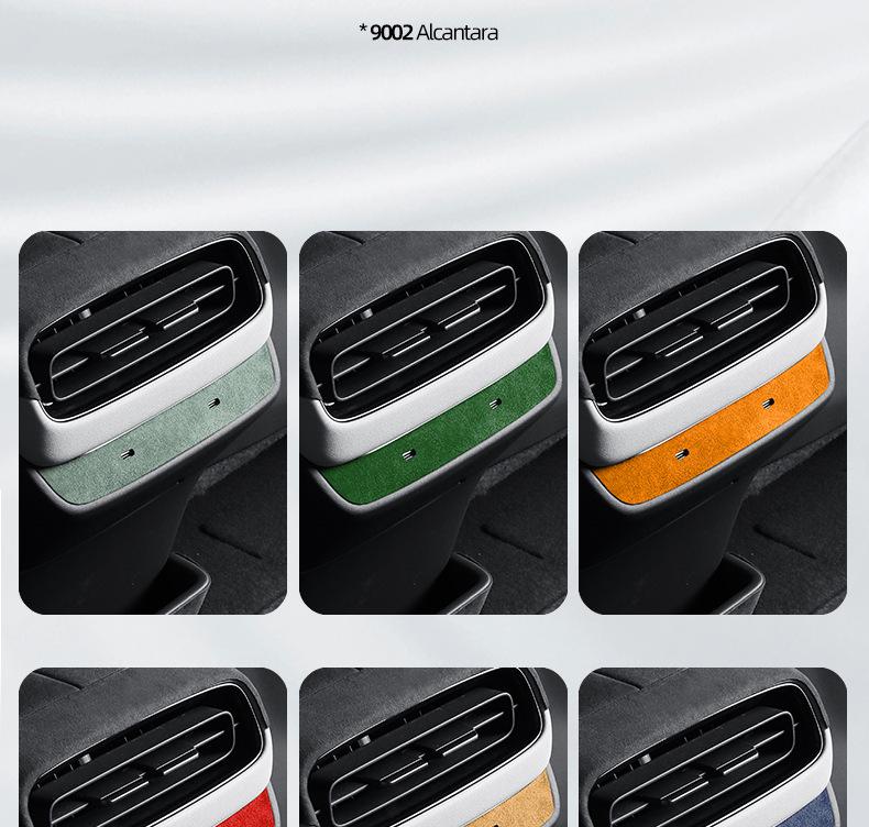 SU7 Alcantara Suede Rear USB Patch for Interior Modification.