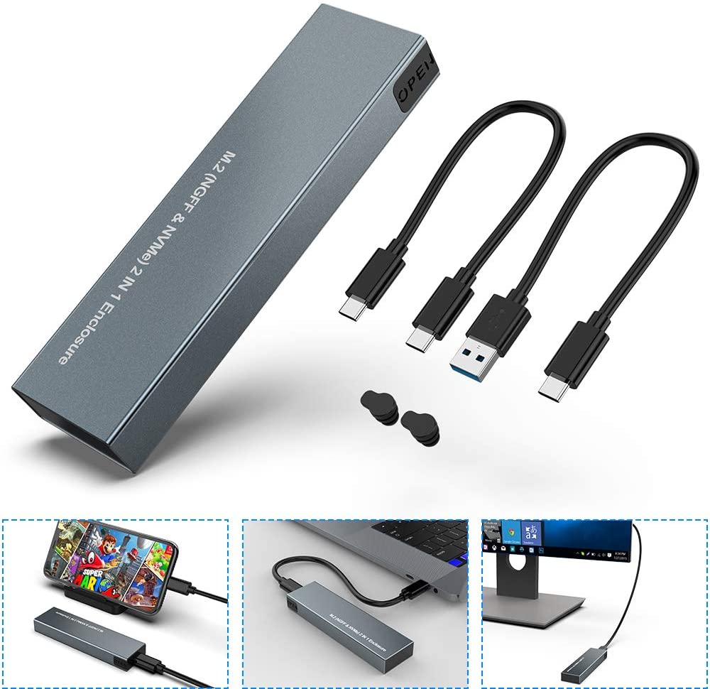 USB 3.0 HDD Hard Drive External Enclosure M.2 SATA SSD Mobile Disk Box Cases Laptop Hard Drive Hdd Caddy for Windows/Mac Os