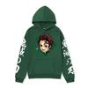 Anime Demon Slayer Hoodie Mens Winter Fleece Lined Oversized Casual Streetwear Pullover