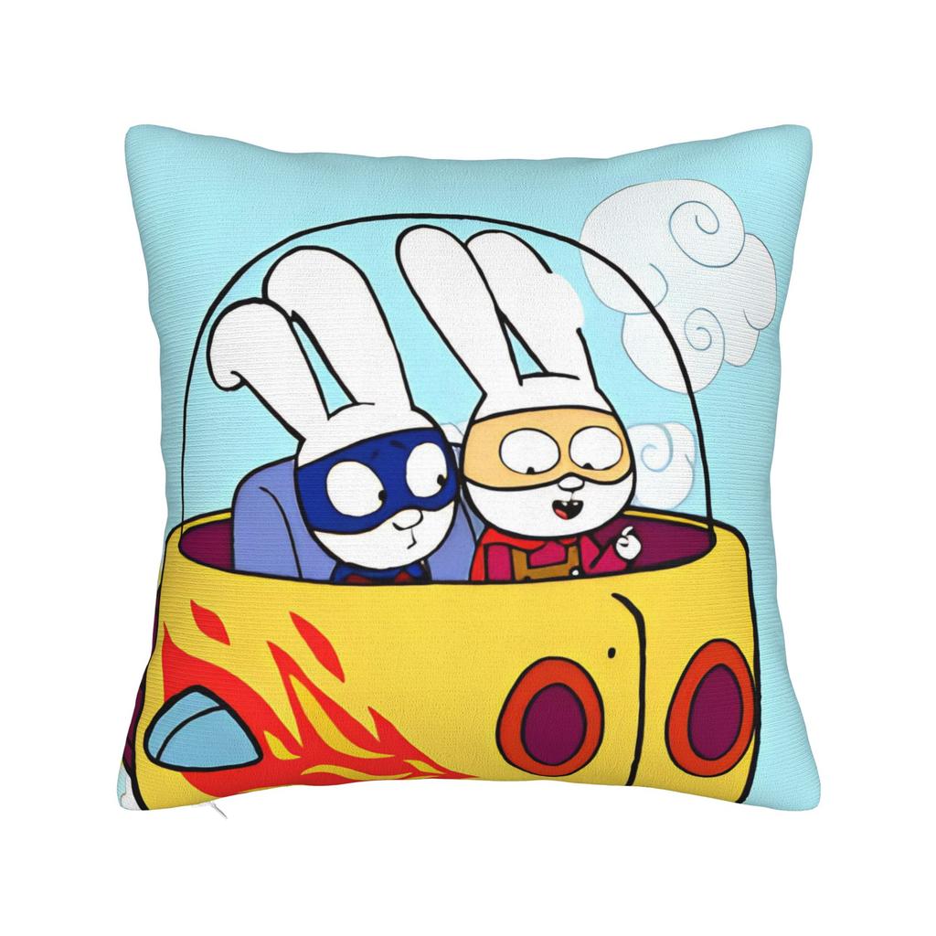 Simons Super Rabbit Ferdinand Square Pillow Cases Cushion Cover Awesome Zipper Decorative Pillowcase for Car x