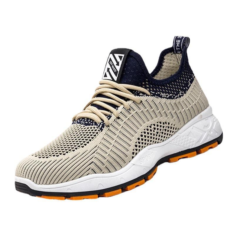 Men's Shoes New Fly-woven Breathable Casual Running Shoes Student Mesh Sports Shoes Men's Shoes Spring