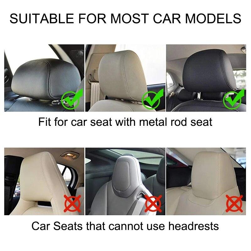 360 Degree Adjustable Car Headrest Pillow U-Shaped Car Seat Pillow for Kids Adults Car Travel Sleeping Head Neck Body