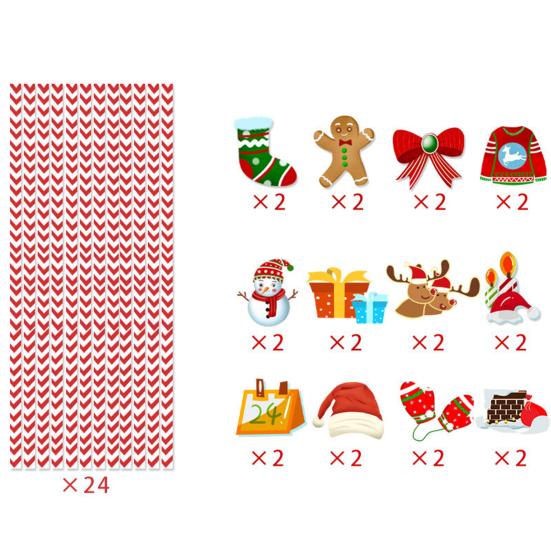 24Pcs Christmas Straw Snowman Elk Santa Hat Holiday Decoration Food Grade Plastic Xmas Disposable Drinking Straw Party Supplies