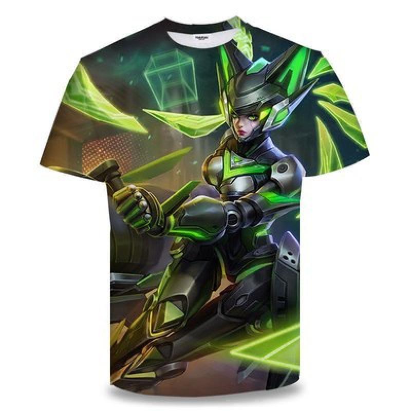 Summer King of Glory Game Clothes Men's Short Sleeved T-shirt for Middle School Students 3D Digital Printed T-shirts Top
